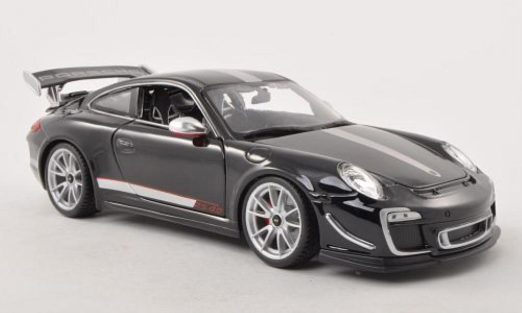 Porsche 997 GT3 1/18 Burago GT3 4.0 black/grey 2011 diecast model cars