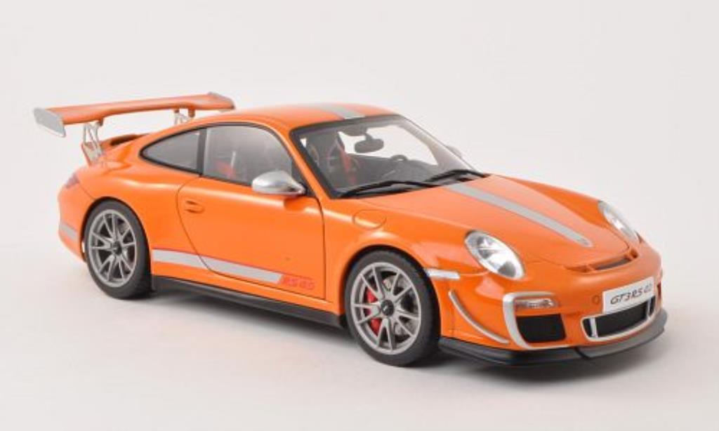 Porsche 997 GT3 1/18 Autoart GT3 4.0 orange/grey 2011 diecast model cars