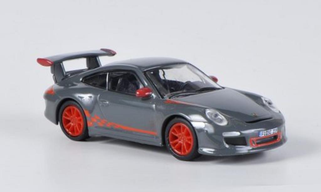 Porsche 997 GT3 1/87 Schuco GT3 grey/orange diecast model cars