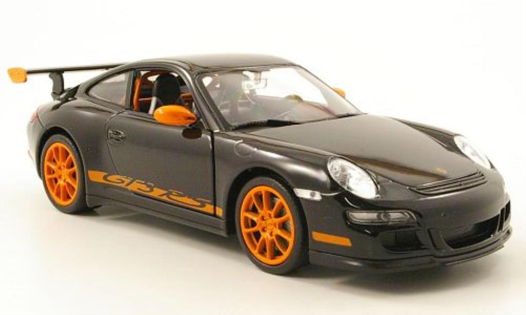 Porsche 997 GT3 1/24 Welly GT3 black diecast model cars