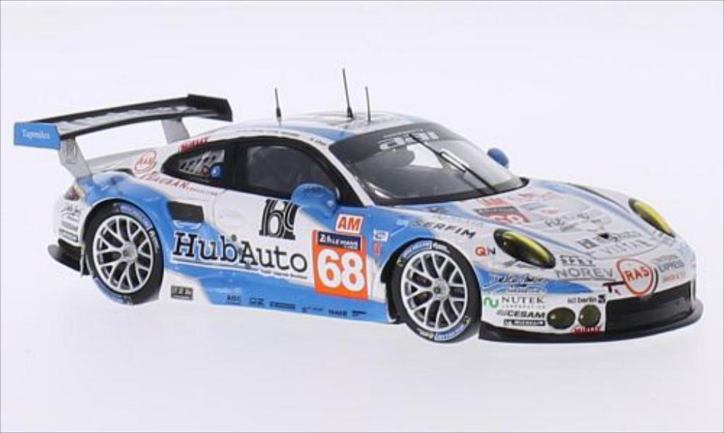 Porsche 991 GT3 R 1/43 Spark GT3 R No.68 Team AAI HubAuto 24h Le Mans 2015 diecast model cars