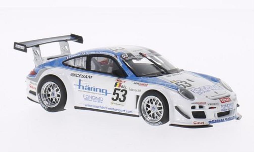Porsche 997 GT3 1/43 Minichamps GT3R No.53 Muhlner Motorsport 24h Spa 2010 /J.Haring diecast model cars