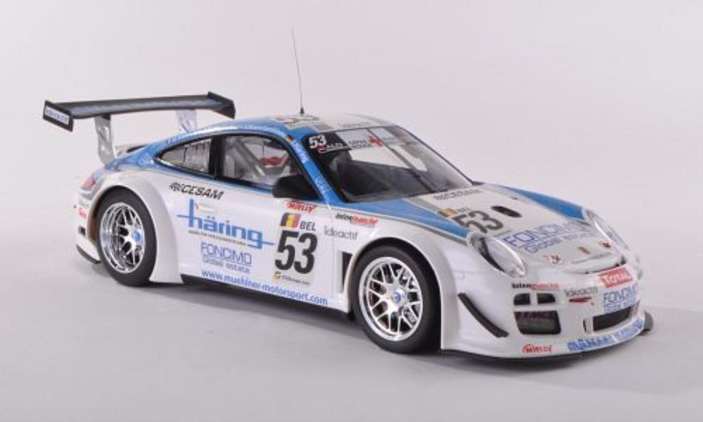 Porsche 997 GT3 1/18 Minichamps GT3R No.53 Muhlner Motorsport 24h Spa 2010 /Haring diecast model cars