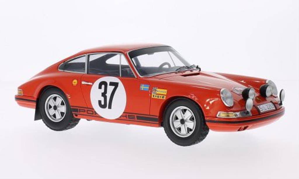 Porsche 911 1/18 Spark No.37 Rally Monte Carlo 1969 /L.Helmer diecast model cars