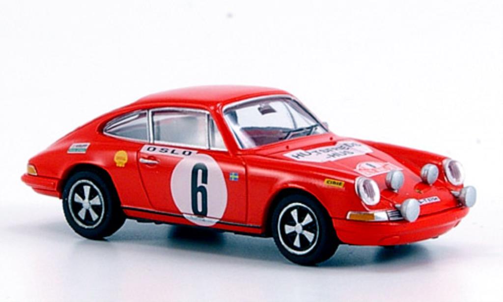 Porsche 911 1/87 Brekina red Sieger Rally Monte Carlo 1970 diecast model cars