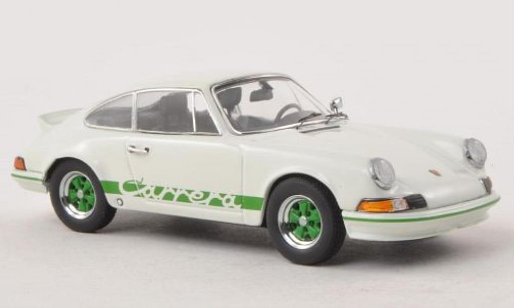 Porsche 911 RS 1/43 Schuco RS 2.7 white/grun diecast model cars