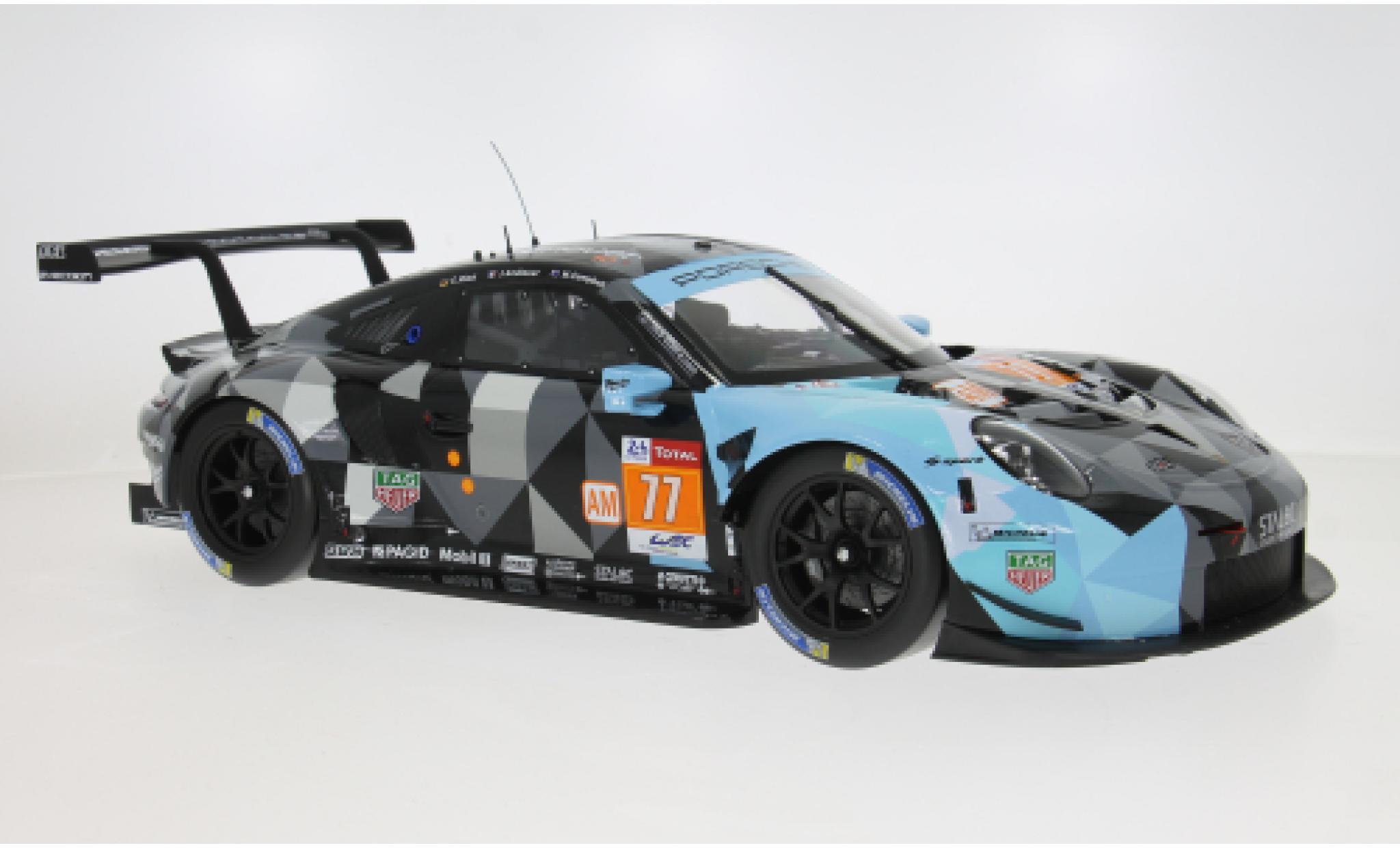 Porsche 991 RSR 1/12 IXO 911 24h Le Mans 2018 Dempsey Predon Racing #77 M.Campbell/J.Andlauer 1:12 diecast model cars