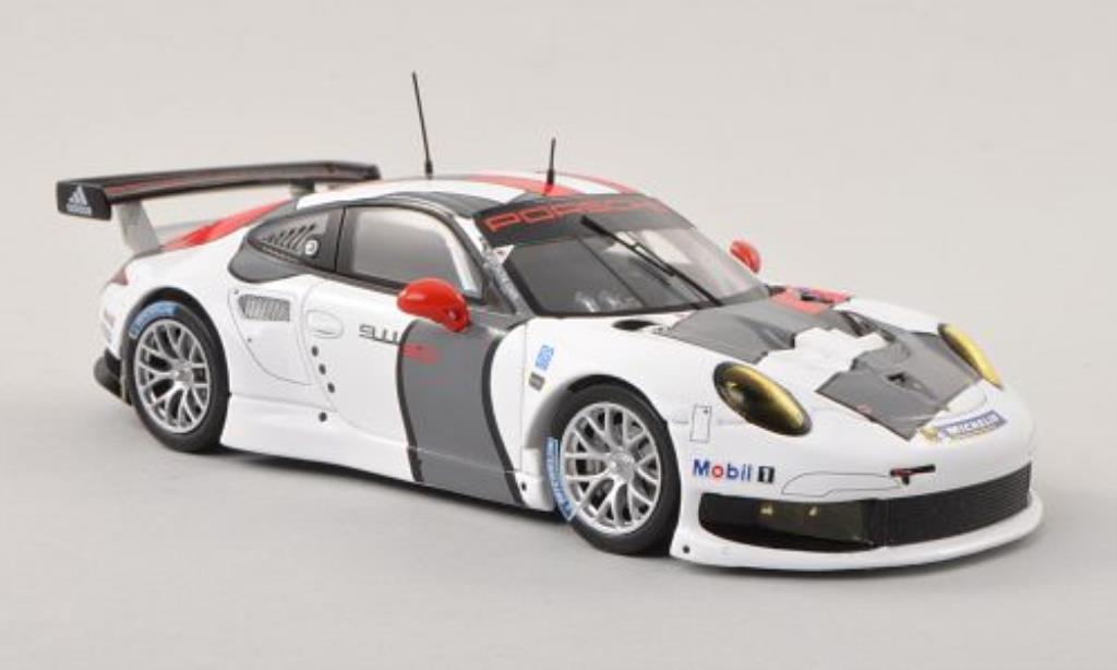 Porsche 991 R 1/43 Spark R white/red/grey Testfahrzeug 2013 diecast model cars