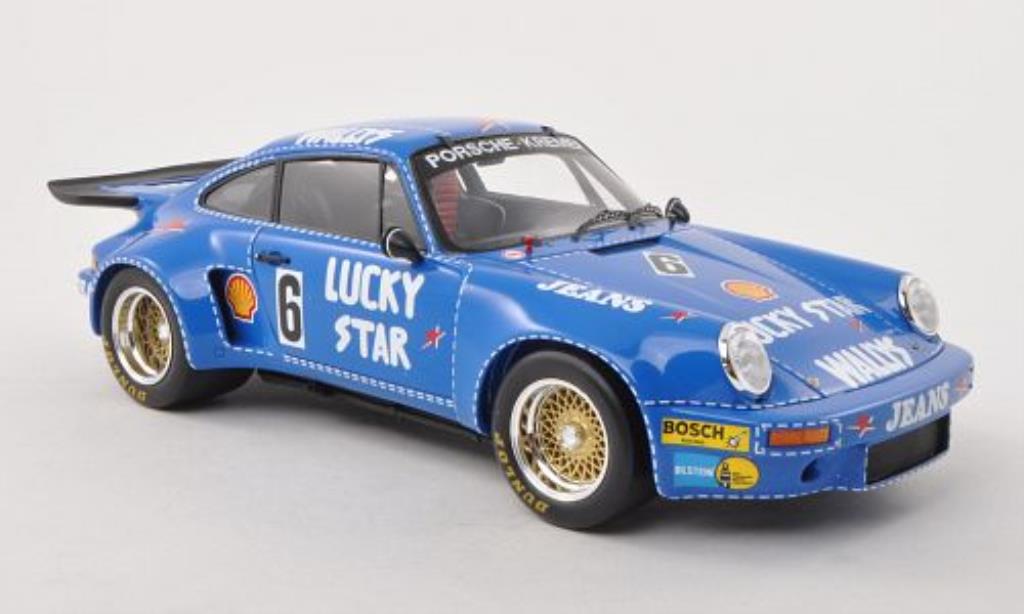 Porsche 930 RSR 1/18 Spark RSR No.6 Wallys Jeans/Lucky Star Nurburgring 1974 diecast model cars