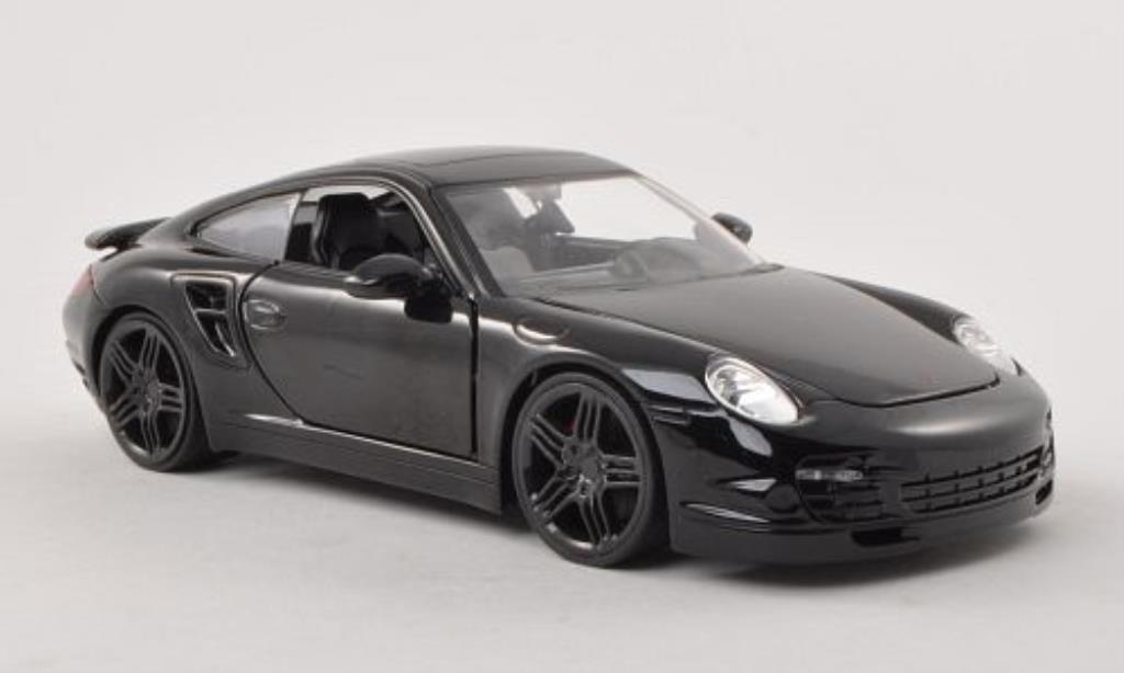 Porsche 997 S 1/24 Jada Toys black 2007 diecast model cars