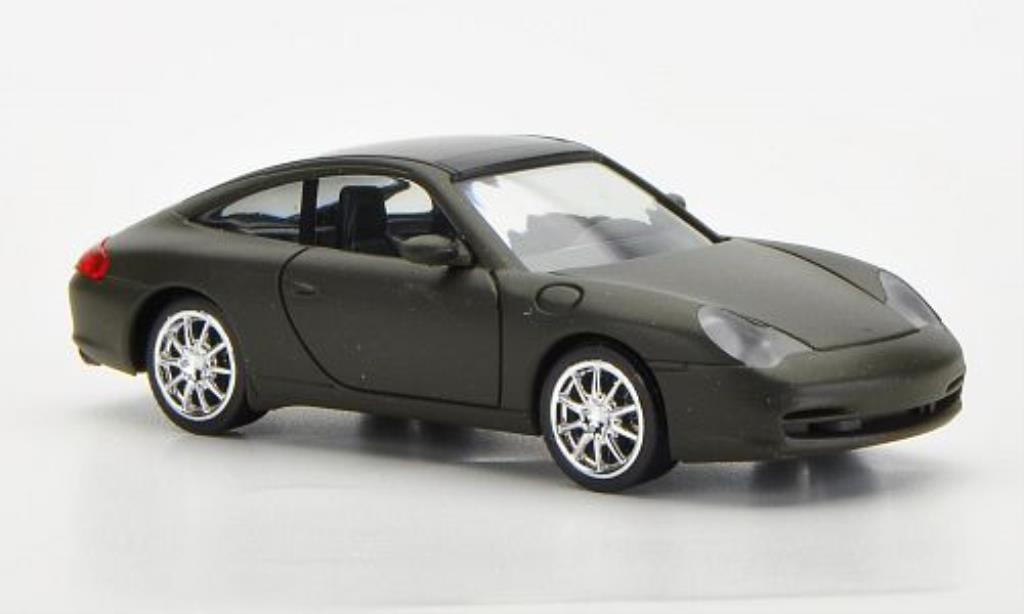 Porsche 996 Targa 1/87 Herpa Targa mattoliv mit Chromfelgen diecast model cars