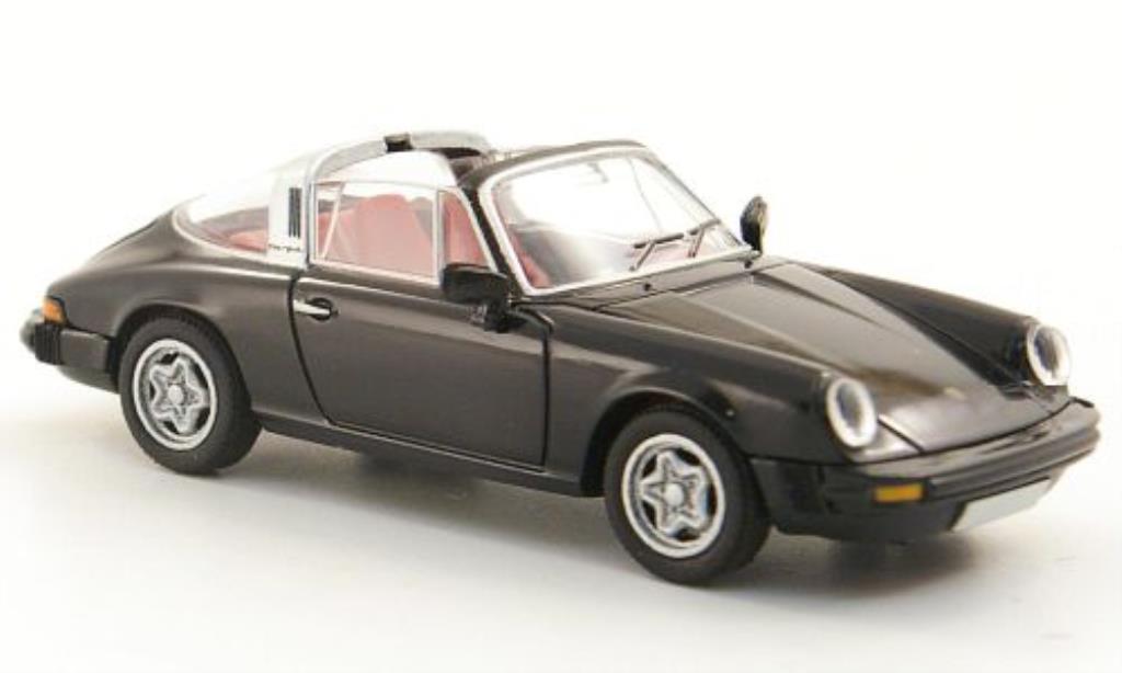 Porsche 911 Targa 1/87 Brekina Targa (G-Reihe) black diecast model cars