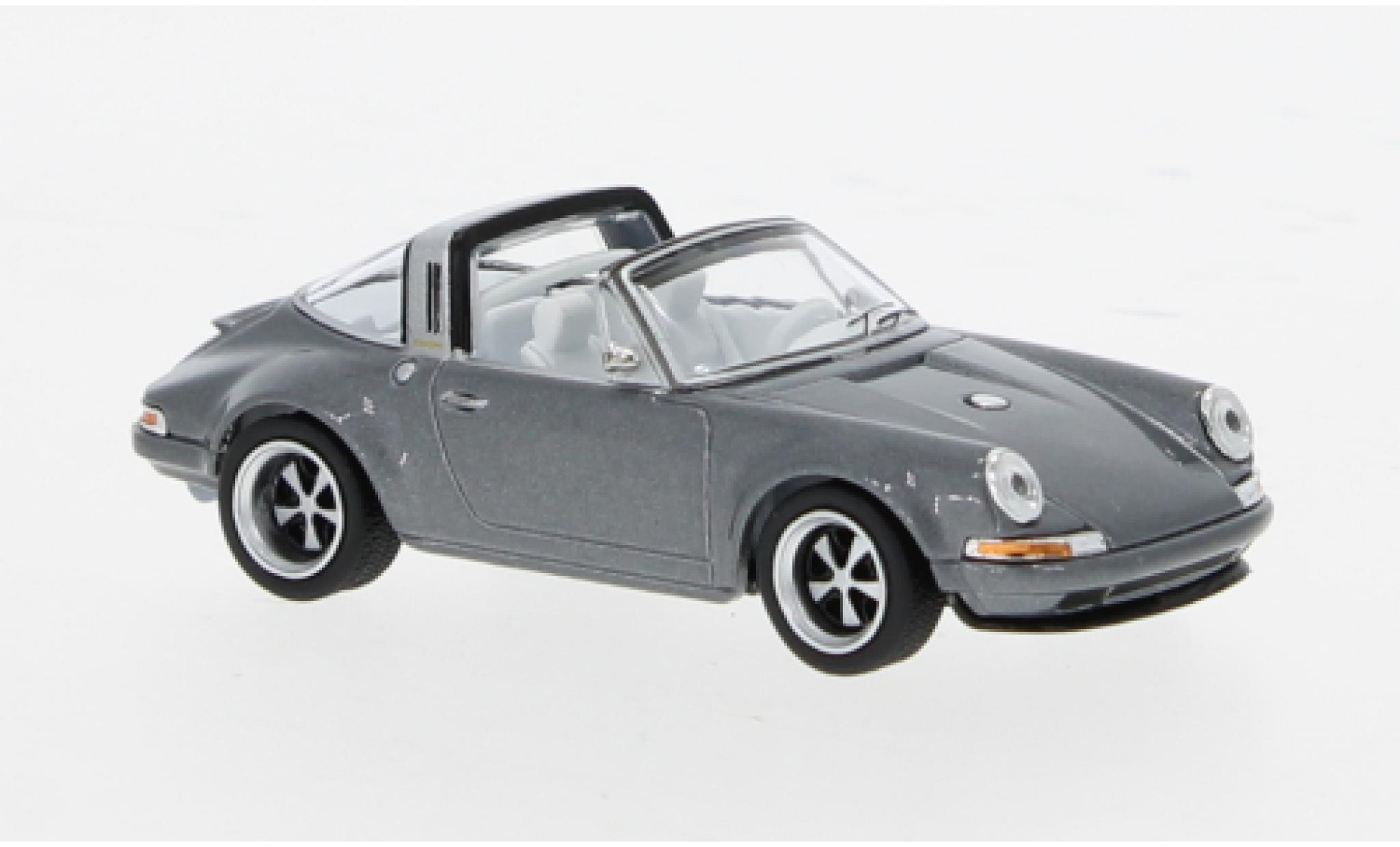 Porsche 911 1/64 Pop Race Targa Sing grey 1:64 diecast model cars