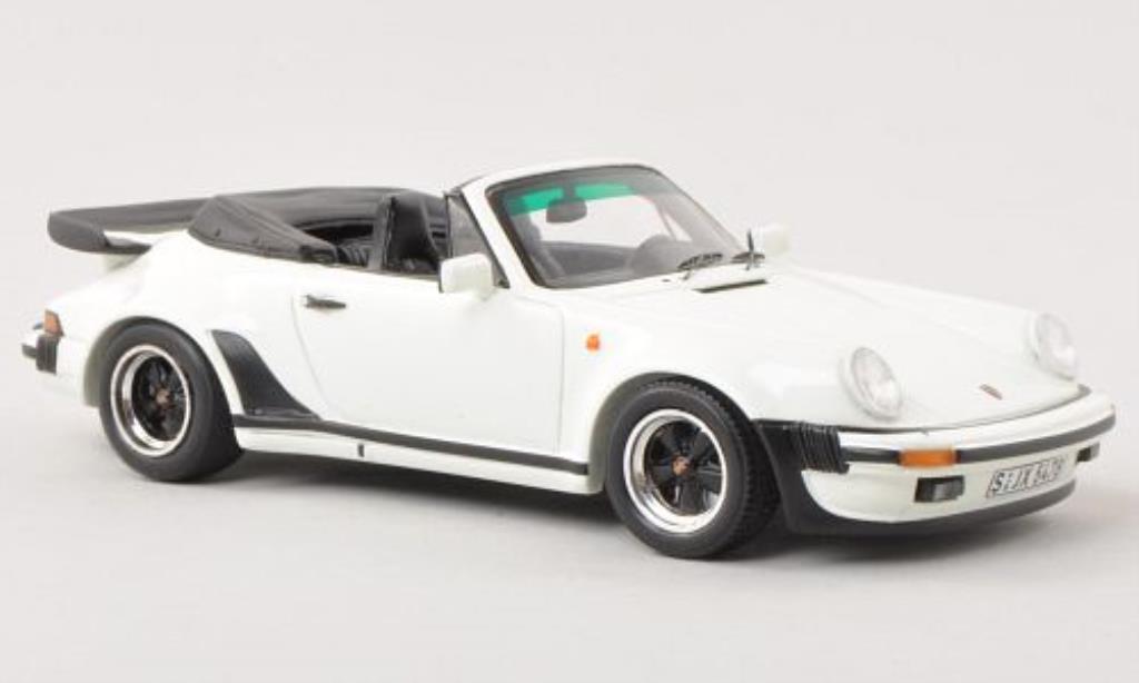 Porsche 930 Turbo 1/43 Spark Turbo 3.3 Convertible white 1989 diecast model cars