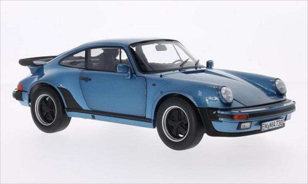 Porsche 930 Turbo 1/18 Norev Turbo 3.3 metallic blue 1977 diecast model cars