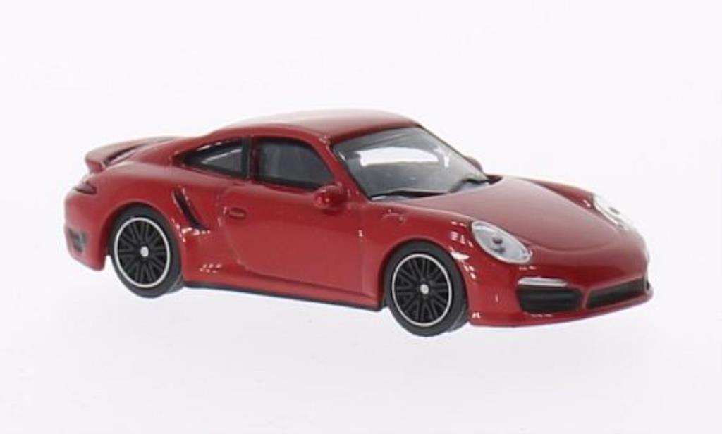 Porsche 991 Turbo 1/64 Schuco Turbo red diecast model cars