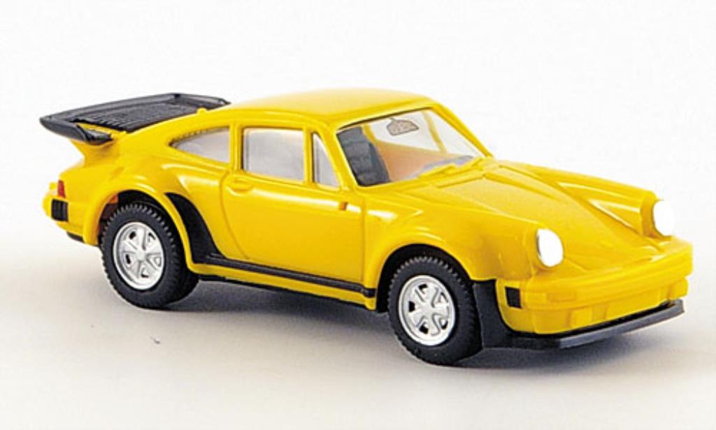 Porsche 911 Turbo 1/87 Herpa Turbo yellow diecast model cars