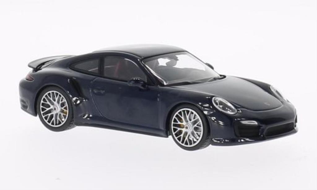 Porsche 991 Turbo S 1/43 Minichamps Turbo S blue 2013 diecast model cars