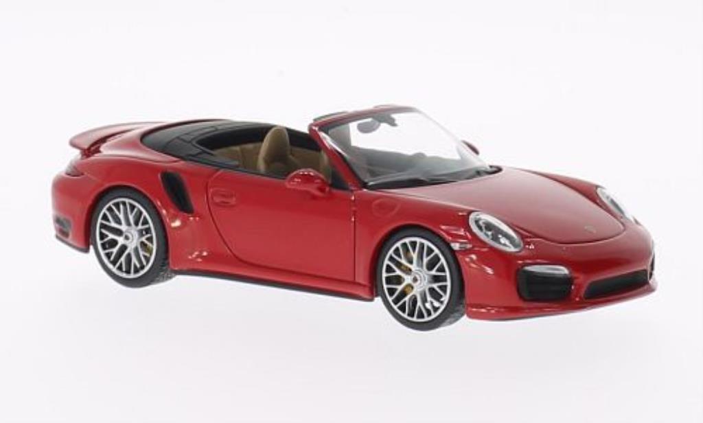 Porsche 991 Turbo S 1/43 Minichamps Turbo S Convertible red 2013 diecast model cars