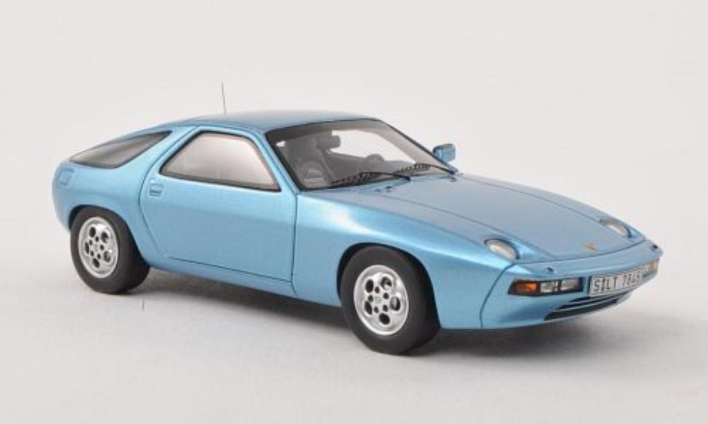 Porsche 928 1/43 Spark blue 1977 diecast model cars