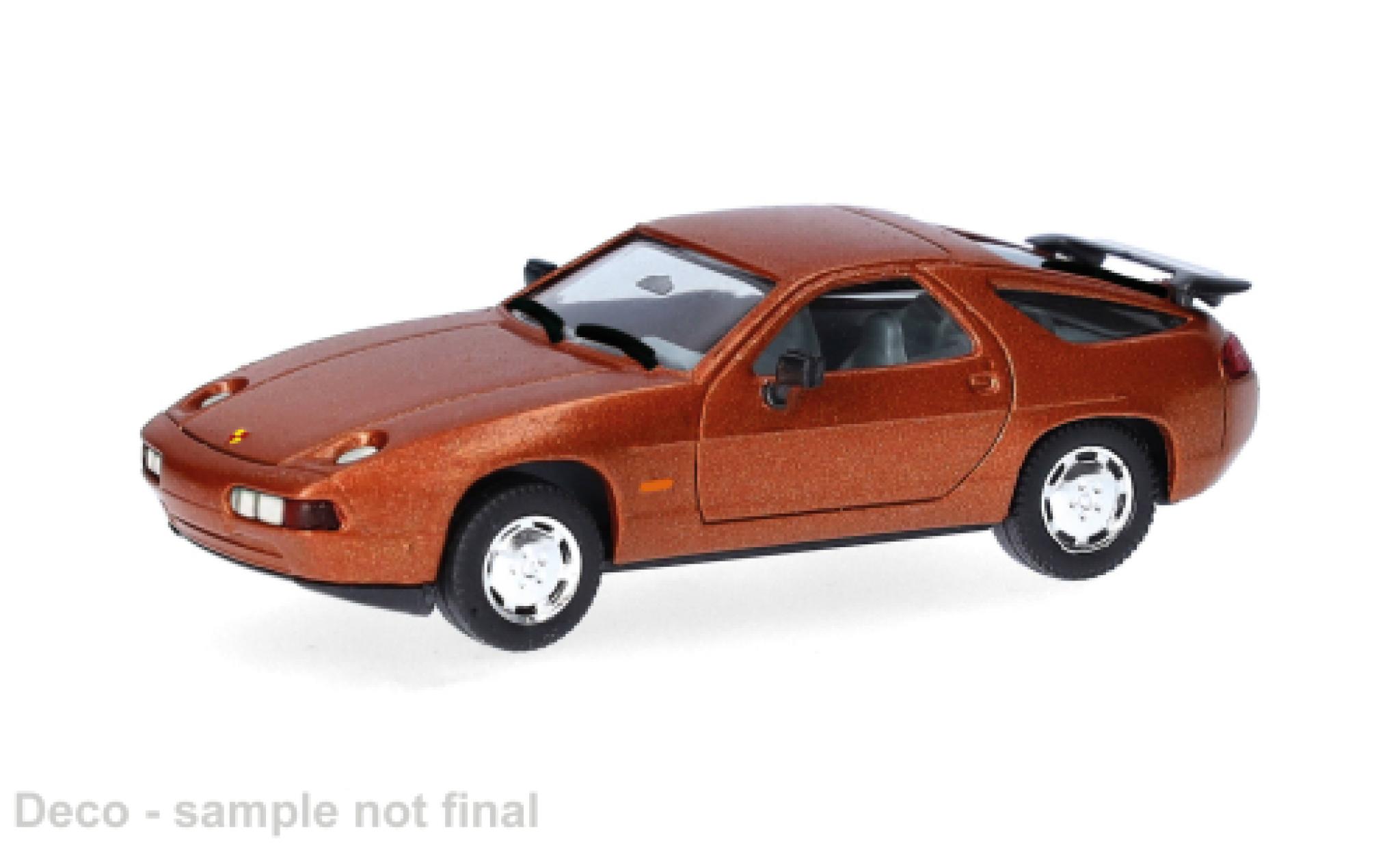 Porsche 928 1/87 Herpa S4 brown 1:87 diecast model cars