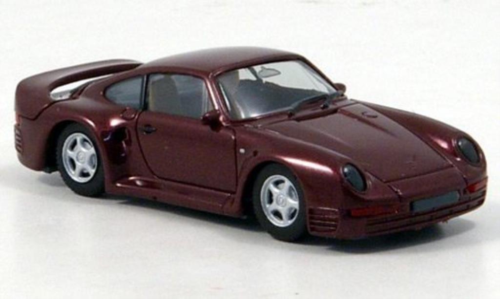 Porsche 959 1/87 Herpa High Tech red diecast model cars