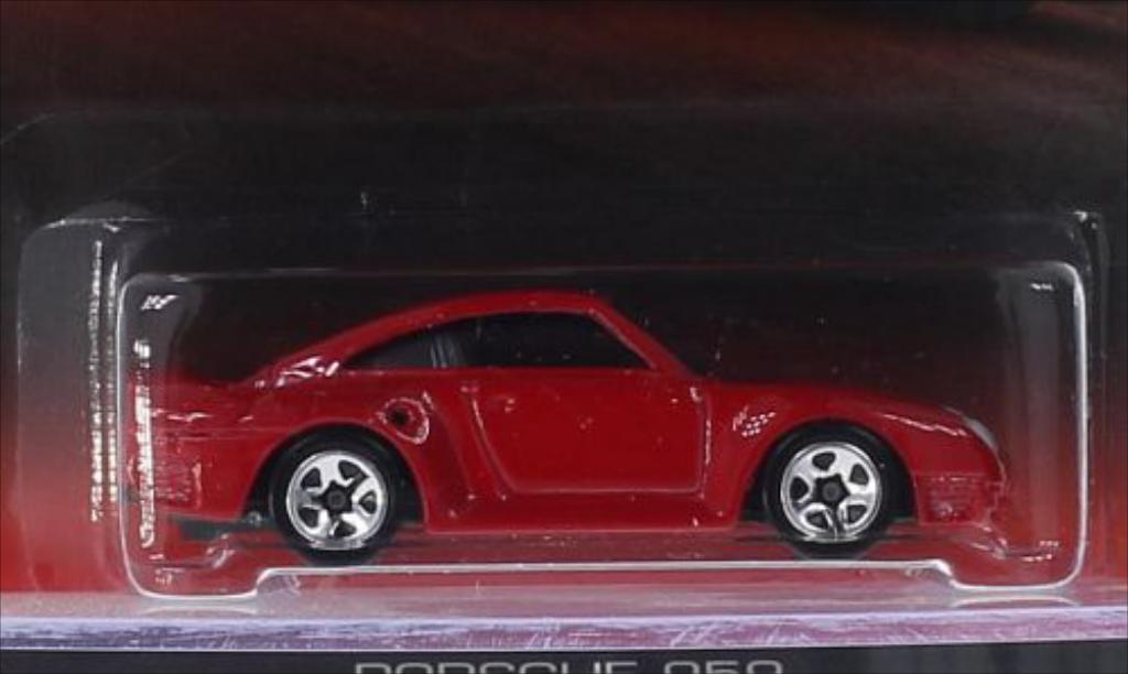 Porsche 959 1/64 Hot Wheels red diecast model cars