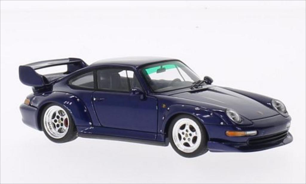 Porsche 993 1/43 Spark GT metallic blue 1995 diecast model cars