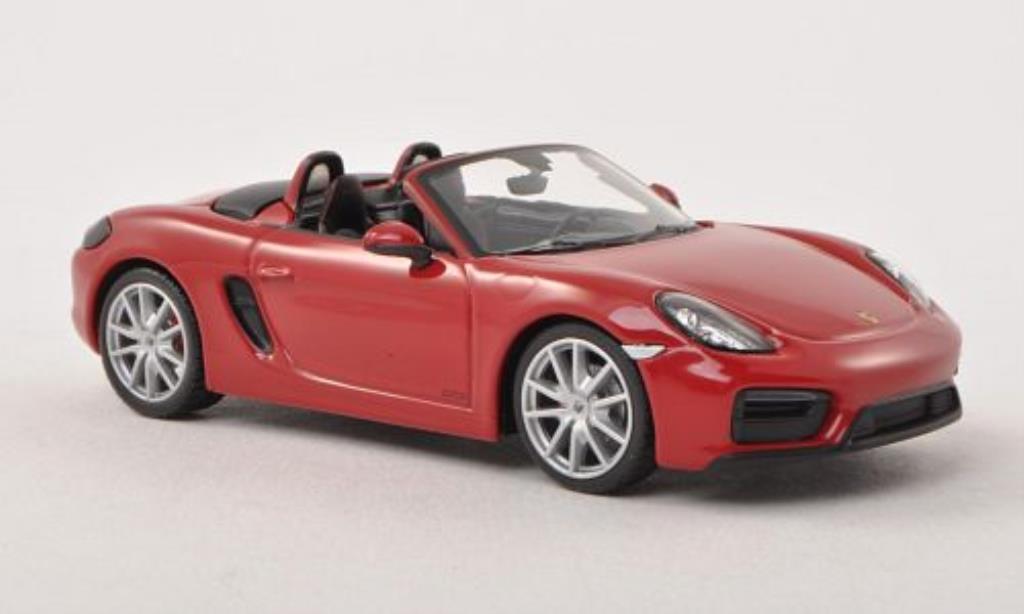 Porsche Boxster 1/43 Minichamps GTS (981) red diecast model cars