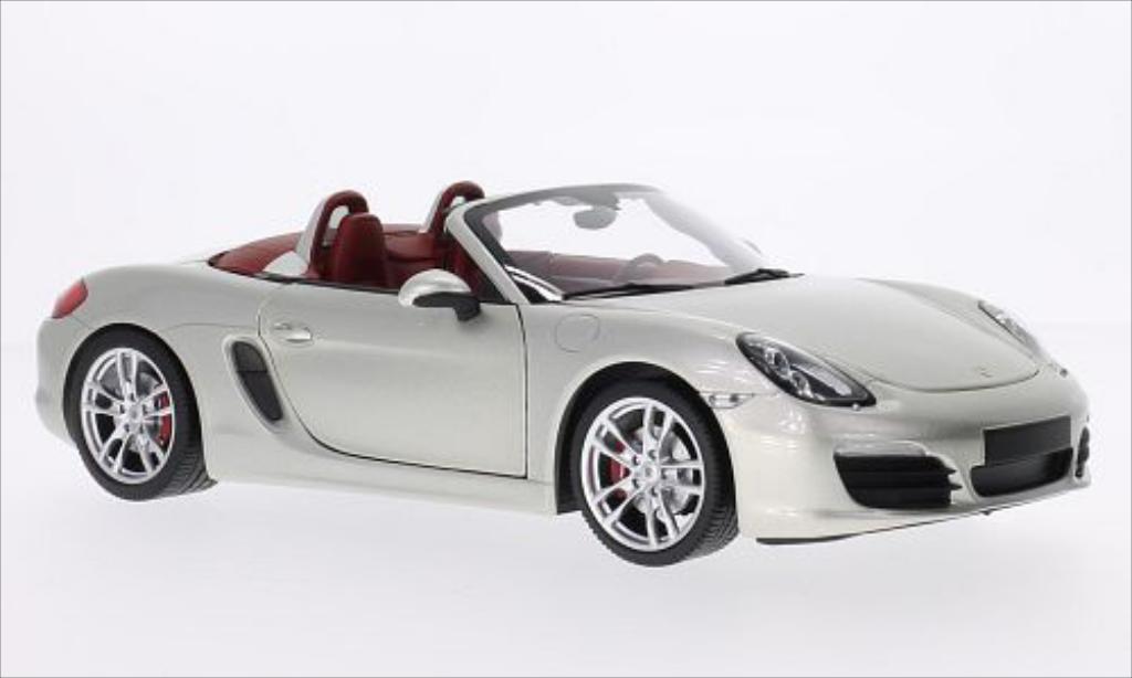 Porsche Boxster 1/18 Minichamps S (981) metallic grey 2012 diecast model cars