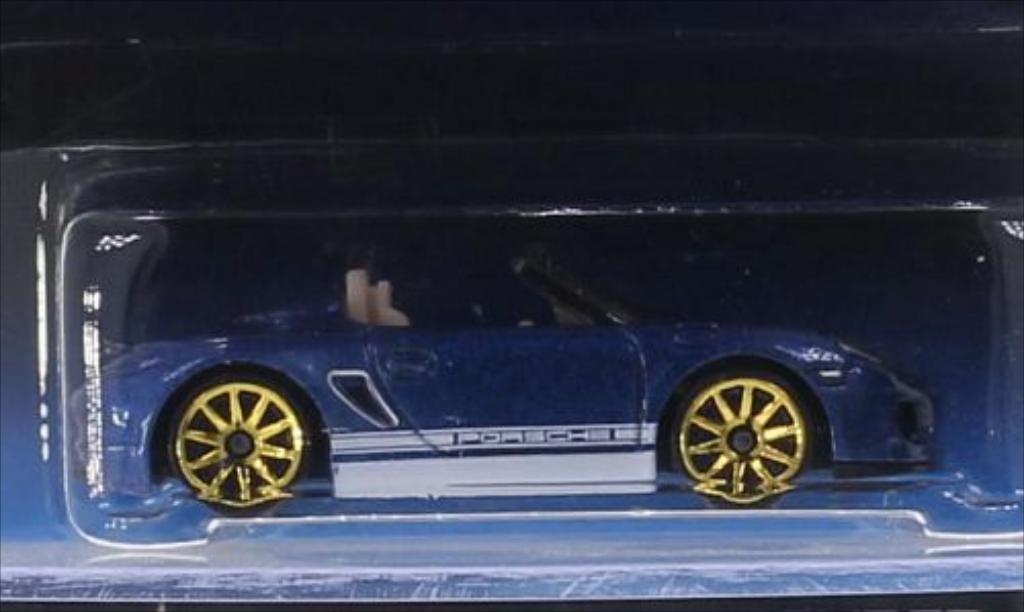 Porsche Boxster 1/64 Hot Wheels Spyder metallic blue diecast model cars
