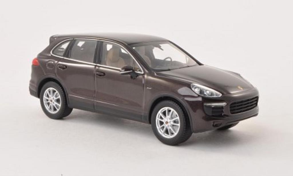 Porsche Cayenne 1/43 Minichamps Diesel (92A) brown 2014 diecast model cars