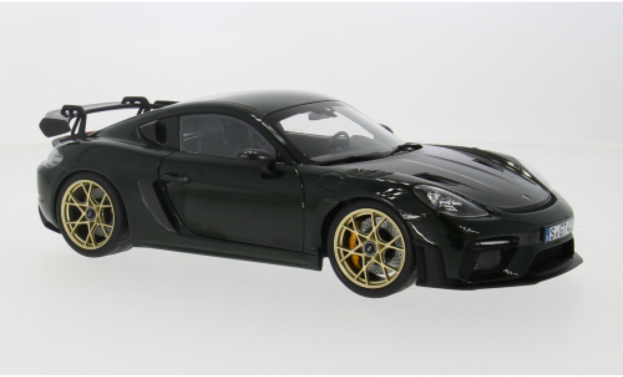 Porsche Cayman GT4 1/18 Norev RS gr&uuml; 1:18 diecast model cars
