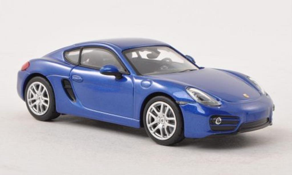 Porsche Cayman 1/43 Norev blue 2013 diecast model cars