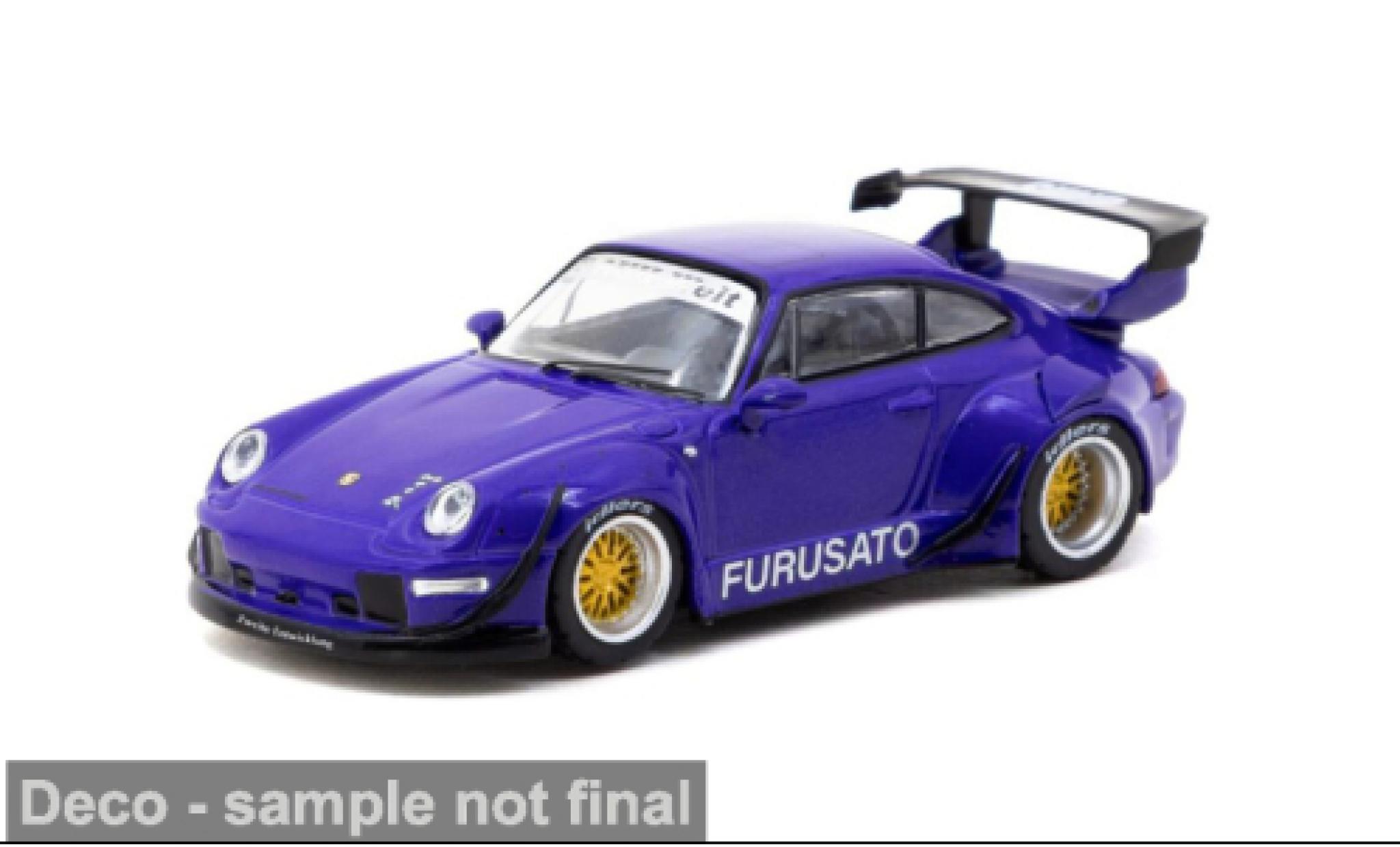 Porsche 993 RWB 1/64 Tarmac Works purple 2024 Furusato 1:64 diecast model cars