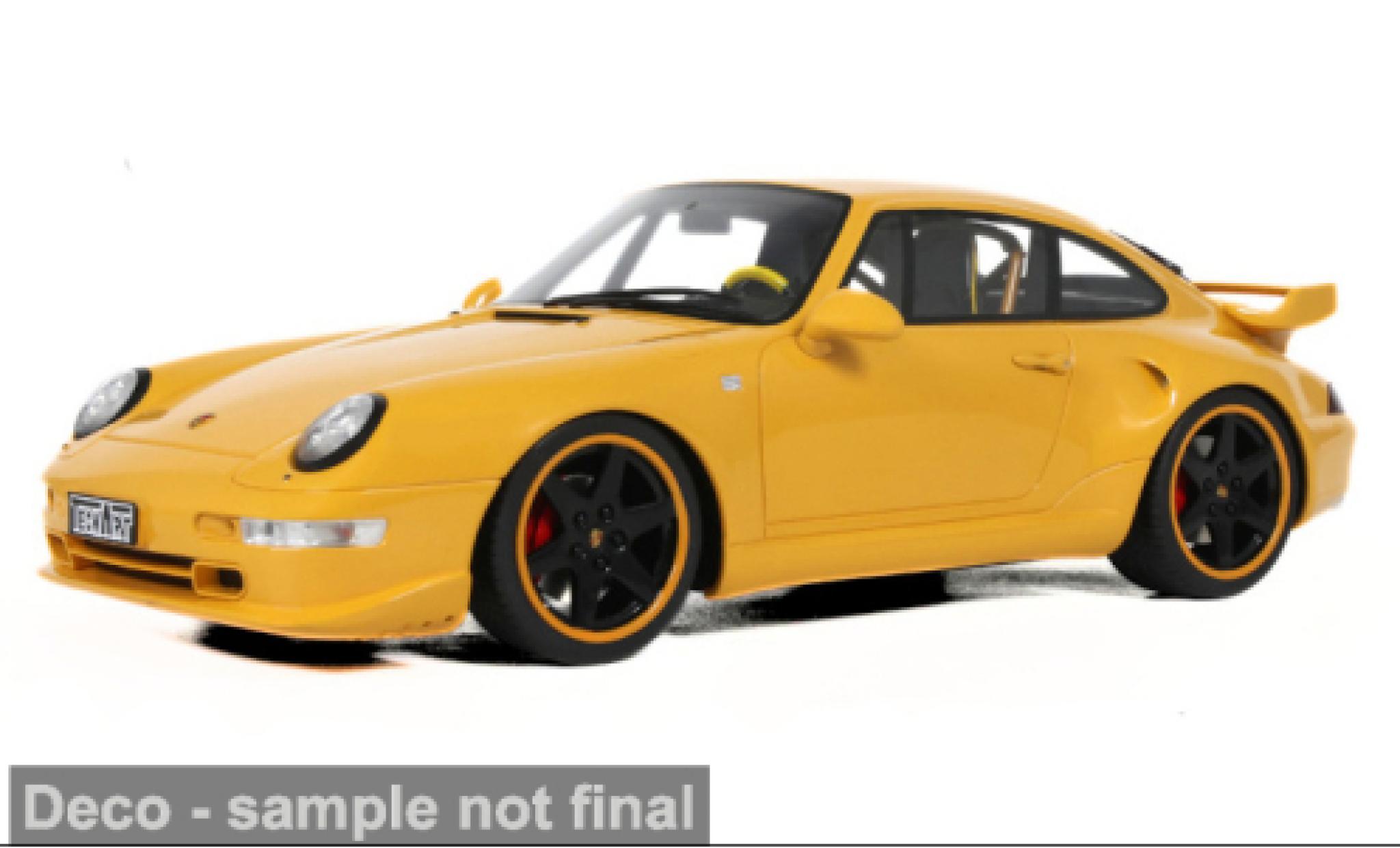 Porsche 993 1/18 GT Spirit TechArt CT3  yellow 1995 1:18 diecast model cars