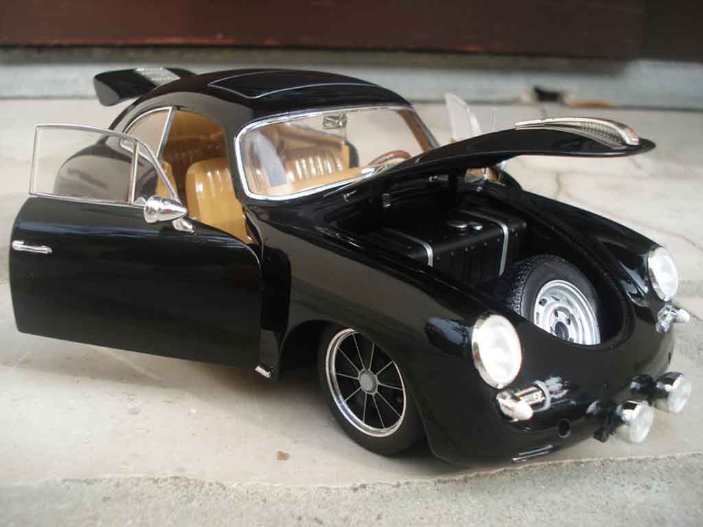 Porsche 356 1961 B black old-school jantes brm 1/18 Ricko