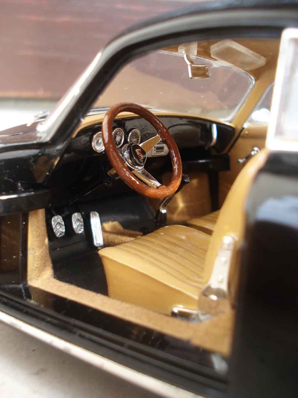 Porsche 356 1961 B black old-school jantes brm 1/18 Ricko