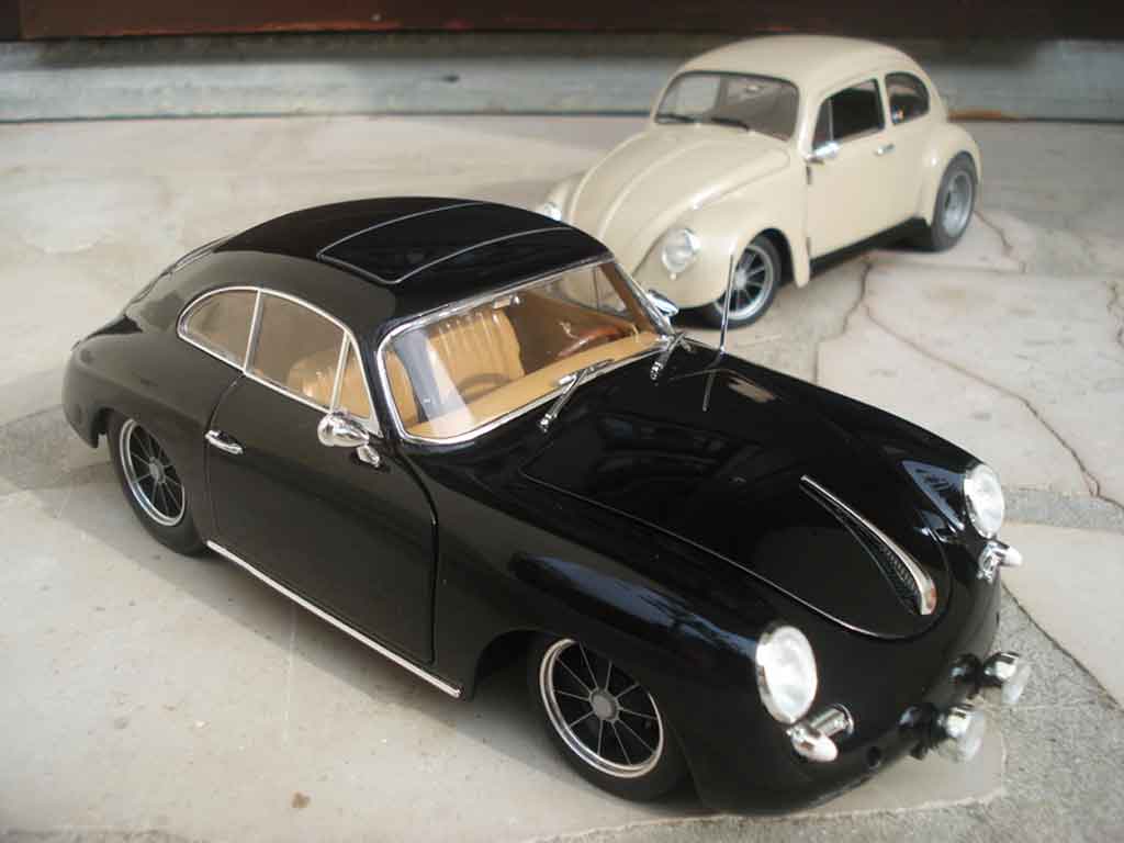 Porsche 356 1961 1/18 Ricko 1961 B black old-school jantes brm diecast model cars