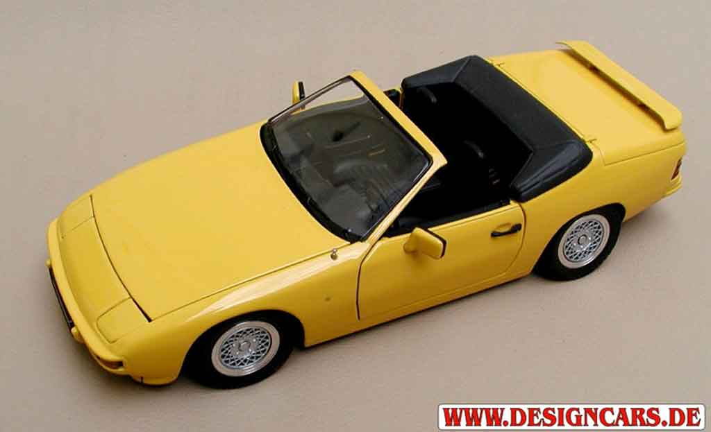 Porsche 924 Base cabriolet yellow 1/18 Minichamps