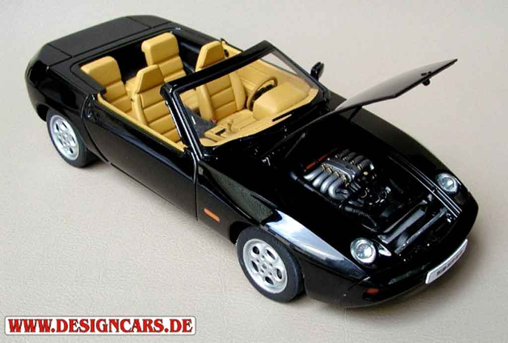 Porsche 928 Cabriolet black 1/18 Autoart