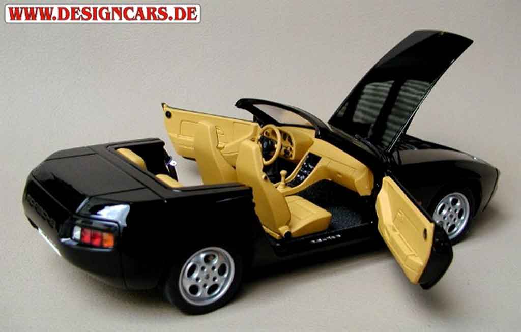 Porsche 928 Cabriolet black 1/18 Autoart