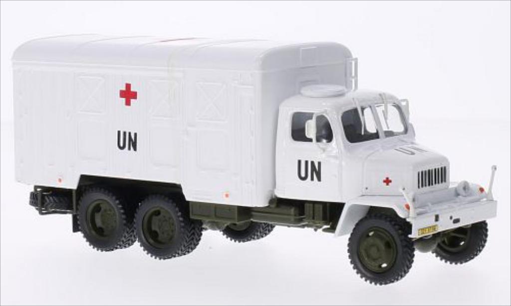 Praga V3S 1/43 Abrex Kasten UN skrinovy vuz (Container Truck) white diecast model cars