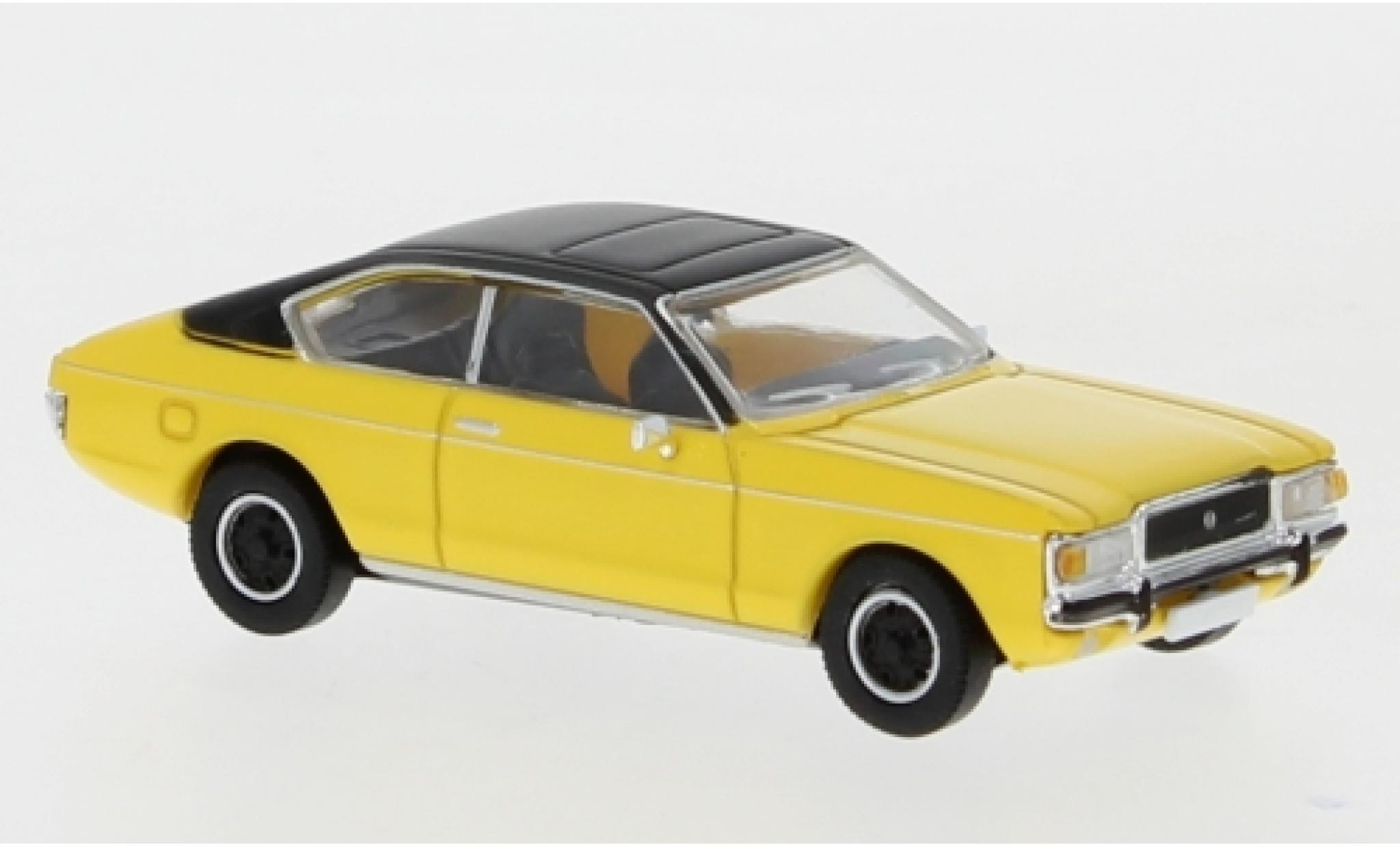 Ford Granada 1/87 Premium ClassiXXs MK I Coupe yellow/matt-black 1974 diecast model cars