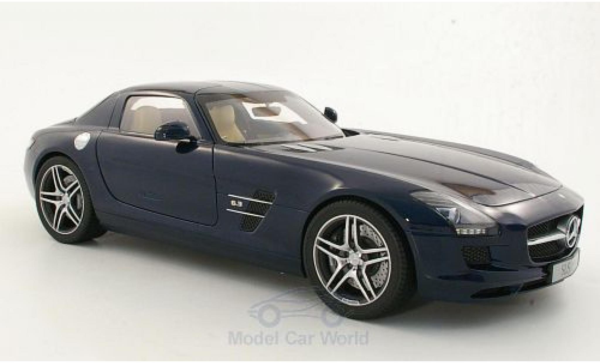 Mercedes SLS 1/12 Premium ClassiXXs AMG (C197) metallic blue diecast model cars