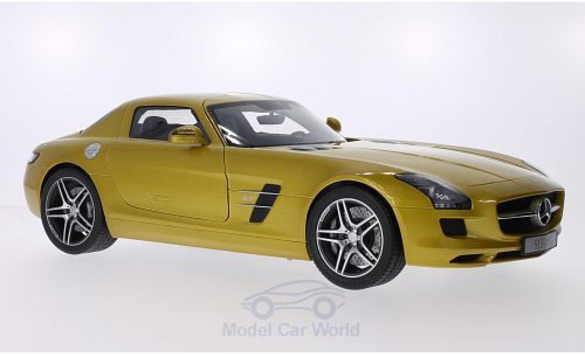Mercedes SLS 1/12 Premium ClassiXXs AMG Coupe gold diecast model cars