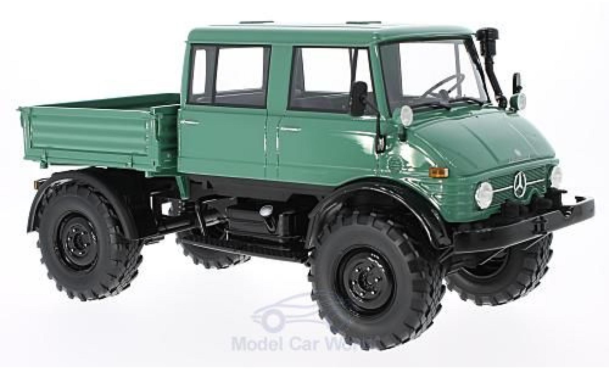 Mercedes Unimog 1/18 Premium ClassiXXs 416 DoKa green/black 1975 diecast model cars