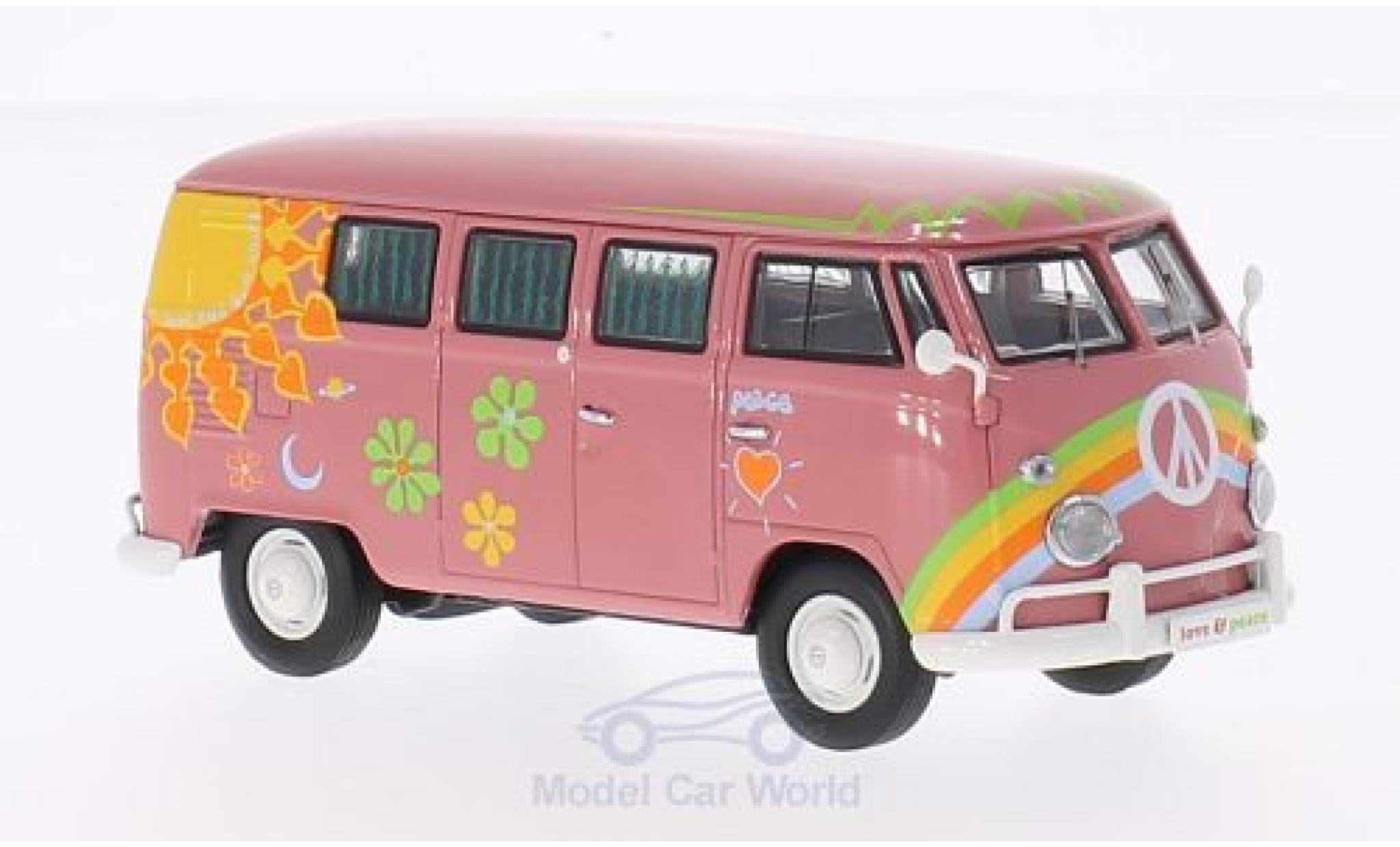 Volkswagen T1 B 1/43 Premium ClassiXXs Bus pink Flower Power diecast model cars