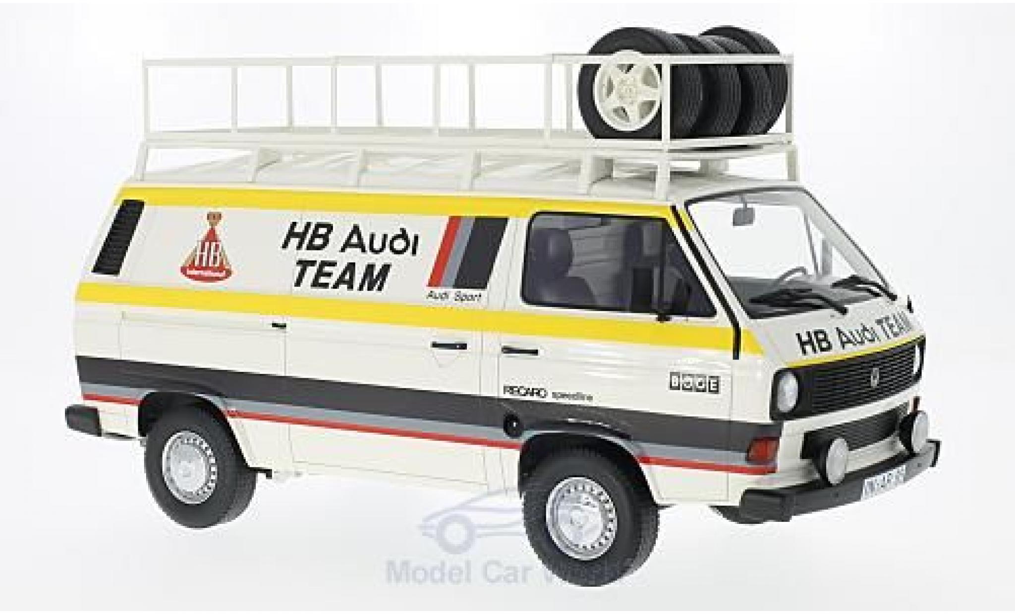 Volkswagen T3 B 1/18 Premium ClassiXXs HB Audi Team 1980 Van diecast model cars