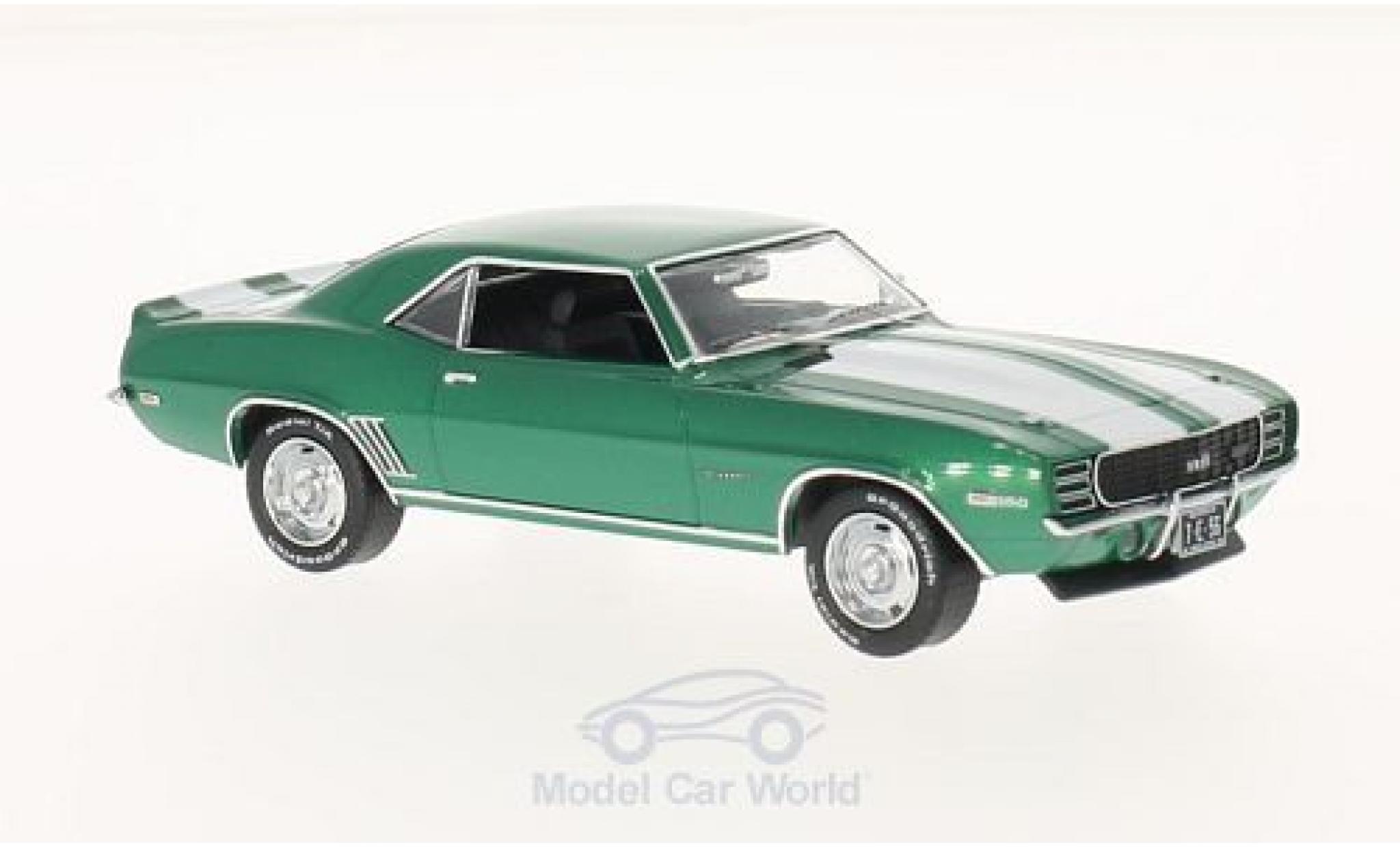 Chevrolet Camaro RS 1/43 Premium X RS metallic green/white 1969 diecast model cars